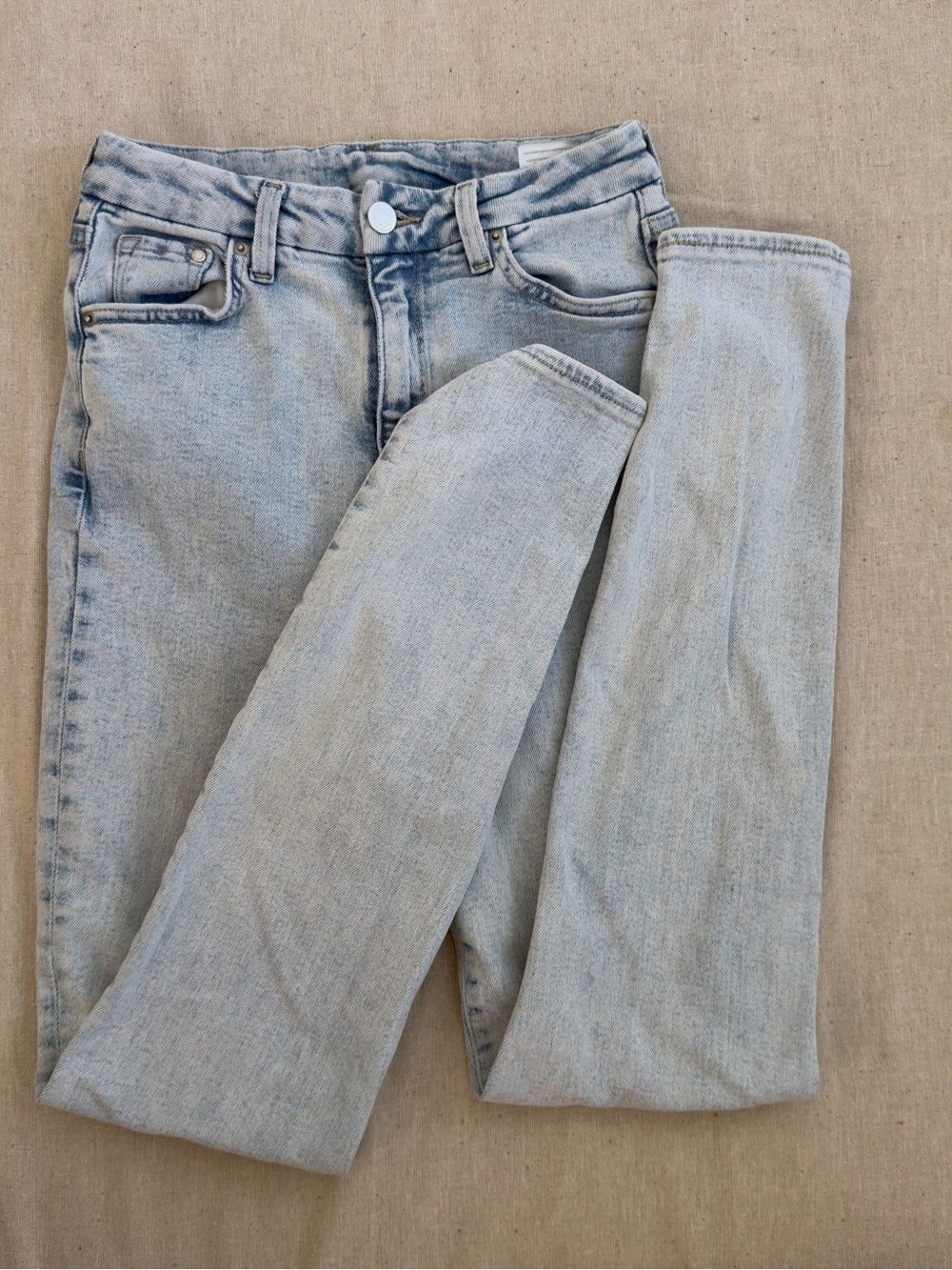 Women's Light Wash Skinny Jeans - Pale Blue